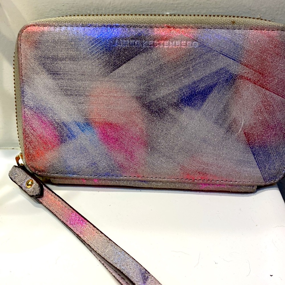 Aimee Kestenberg ‘Dhena’ Wallet in Violet Brushed Metallic